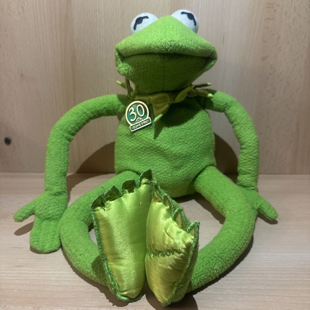 1999 Tyco KERMIT the Frog 30th Anniversary Magic Talking Singing Plush WORKING